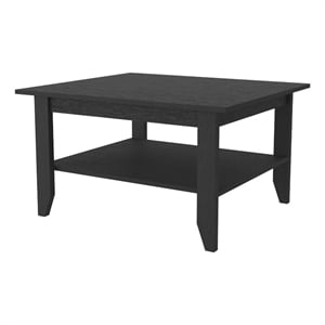 FM FURNITURE Osceola 31.5&quotW Modern Engineered Wood Coffee Table in Black Wenge