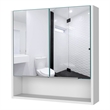 FM FURNITURE Ozark Engineered Wood Medicine Cabinet with Mirror in White