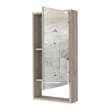 FM FURNITURE Modesto Engineered Wood Medicine Cabinet with Mirror in Light Gray