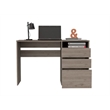 FM FURNITURE Louisiana Engineered Wood Writing Computer Desk in Light Gray
