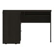 FM FURNITURE Raleigh L-Shaped Modern Engineered Wood Desk in Black Wenge