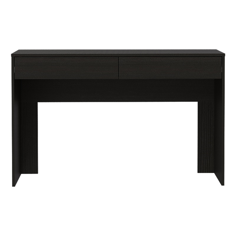 FM FURNITURE Tampa 2-Drawer Engineered Wood Writing Computer Desk in Black