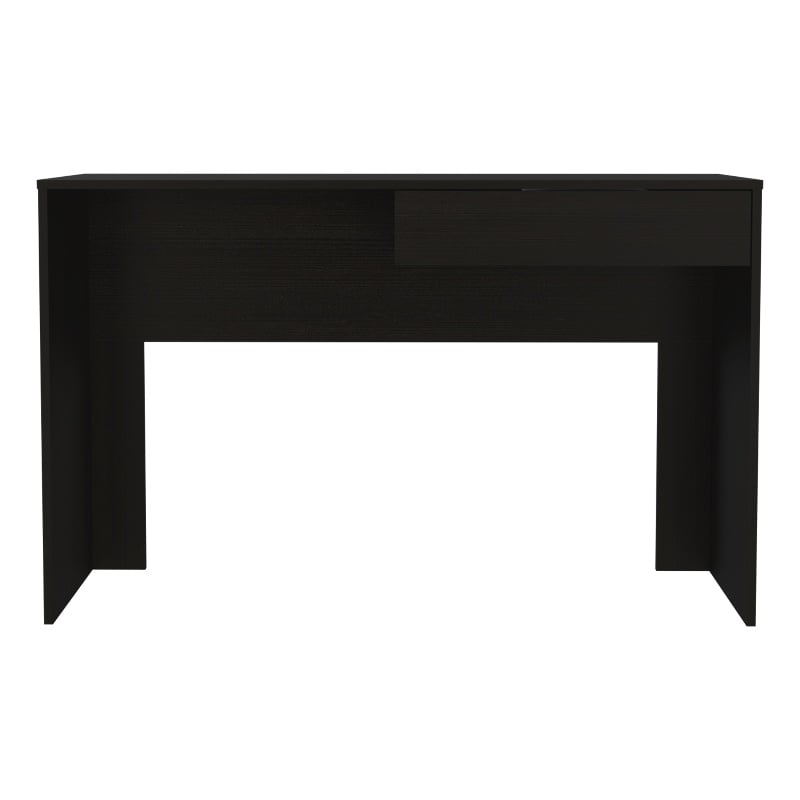FM FURNITURE Tampa 1-Drawer Engineered Wood Writing Computer Desk in Black