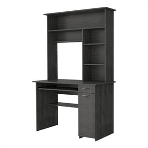fm furniture weston two computer desk with hutch engineered wood
