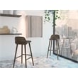 FM FURNITURE Dalton 7-Shelf Modern Engineered Wood Foldable Table in Light Gray