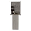 FM FURNITURE Dalton 7-Shelf Modern Engineered Wood Foldable Table in Light Gray