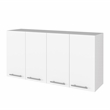 FM FURNITURE Caledon 2-Piece Modern Engineered Wood Kitchen Set in White/Walnut