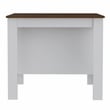 FM FURNITURE Surrey 2-Piece Modern Engineered Wood Kitchen Set in White/Walnut