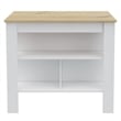 FM FURNITURE Surrey 2-Piece Modern Engineered Wood Kitchen Set in White/Oak