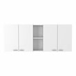 FM FURNITURE Austin 2-Piece Modern Engineered Wood Kitchen Set in White/Onyx