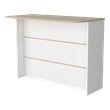 FM FURNITURE Crete Kitchen Island Engineered Wood Multi-Color