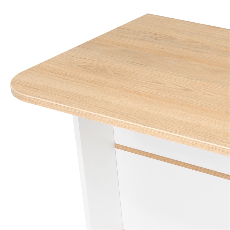 FM FURNITURE Crete Kitchen Island Engineered Wood Multi-Color