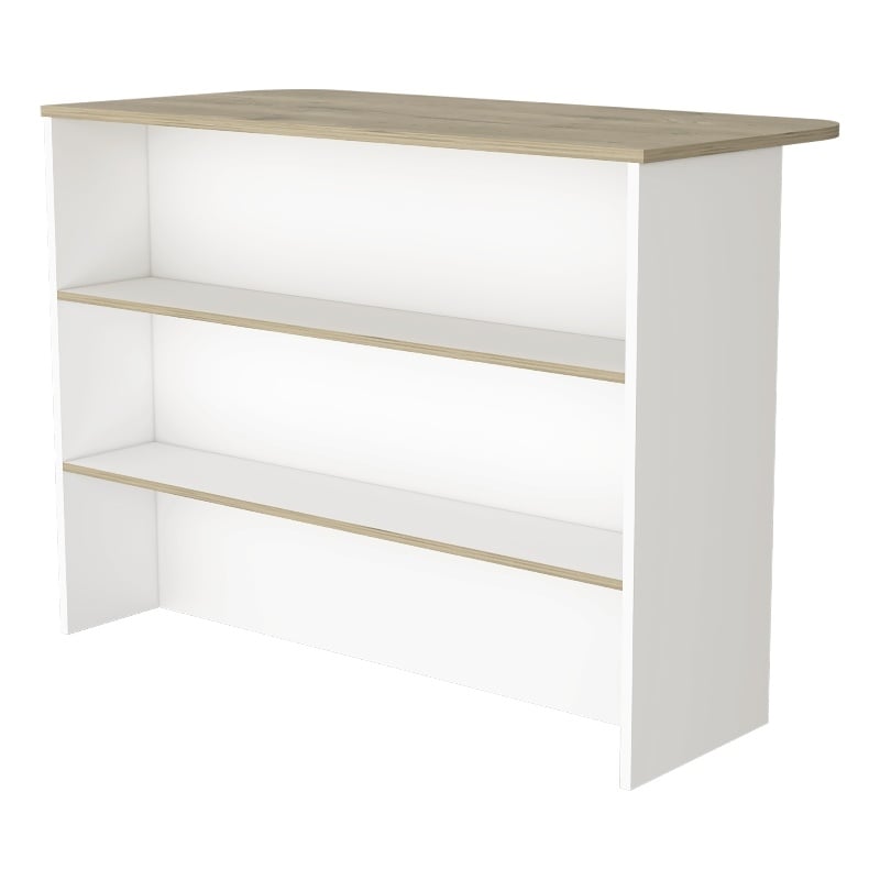FM FURNITURE Crete Kitchen Island Engineered Wood Multi-Color