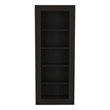 FM FURNITURE Melbourne Bookcase with Five Shelves Engineered Wood Black