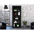 FM FURNITURE Melbourne Bookcase with Five Shelves Engineered Wood Black