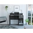 FM FURNITURE Charlette Computer Desk with Two Shelves Engineered Wood Gray