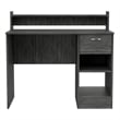 FM FURNITURE Charlette Computer Desk with Two Shelves Engineered Wood Gray