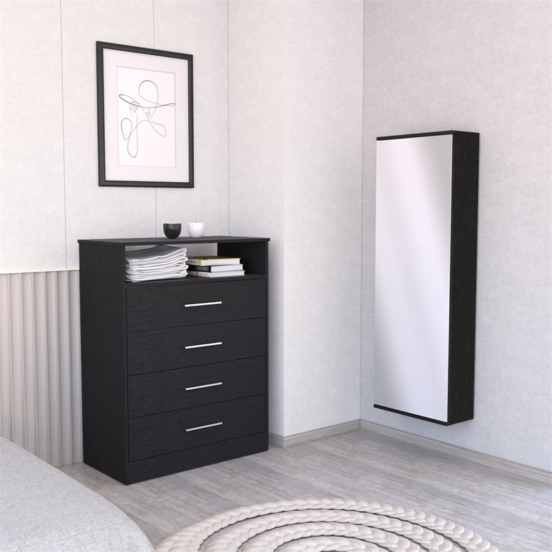 FM FURNITURE Elwood 2 Piece Bedroom Set Multi-Color Engineered Wood