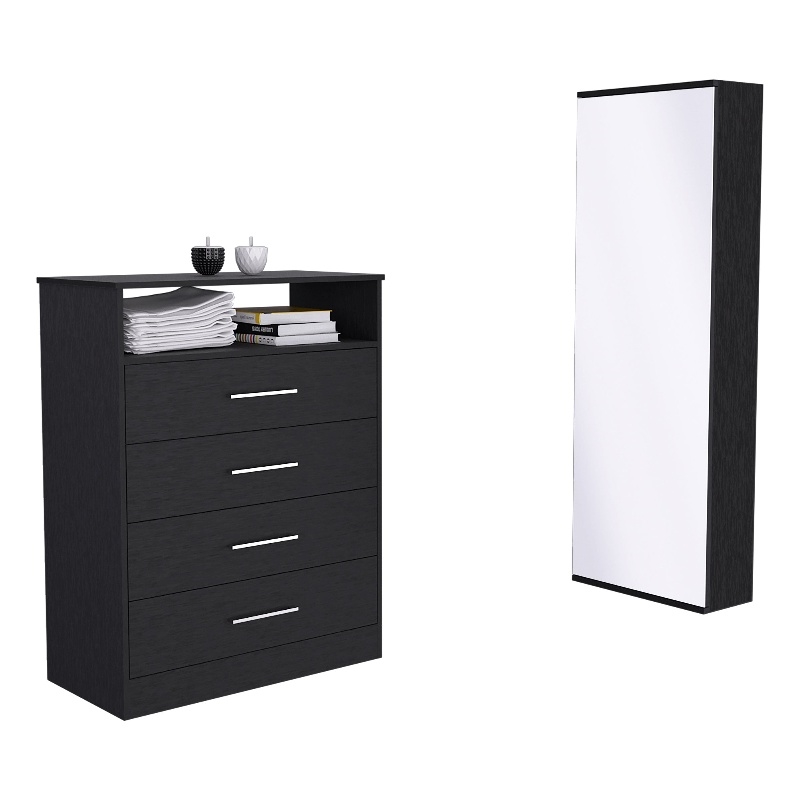 FM FURNITURE Elwood 2 Piece Bedroom Set Multi-Color Engineered Wood