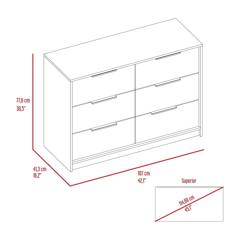 FM FURNITURE Mullen 2 Piece Bedroom Set Multi-Color Engineered Wood