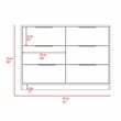 FM FURNITURE Crete 2 Piece Bedroom Set Multi-Color Engineered Wood