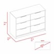 FM FURNITURE Burwell 2 Piece Bedroom Set Multi-Color Engineered Wood