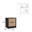 FM FURNITURE Blaine 3 Piece Bedroom Set Multi-Color Engineered Wood
