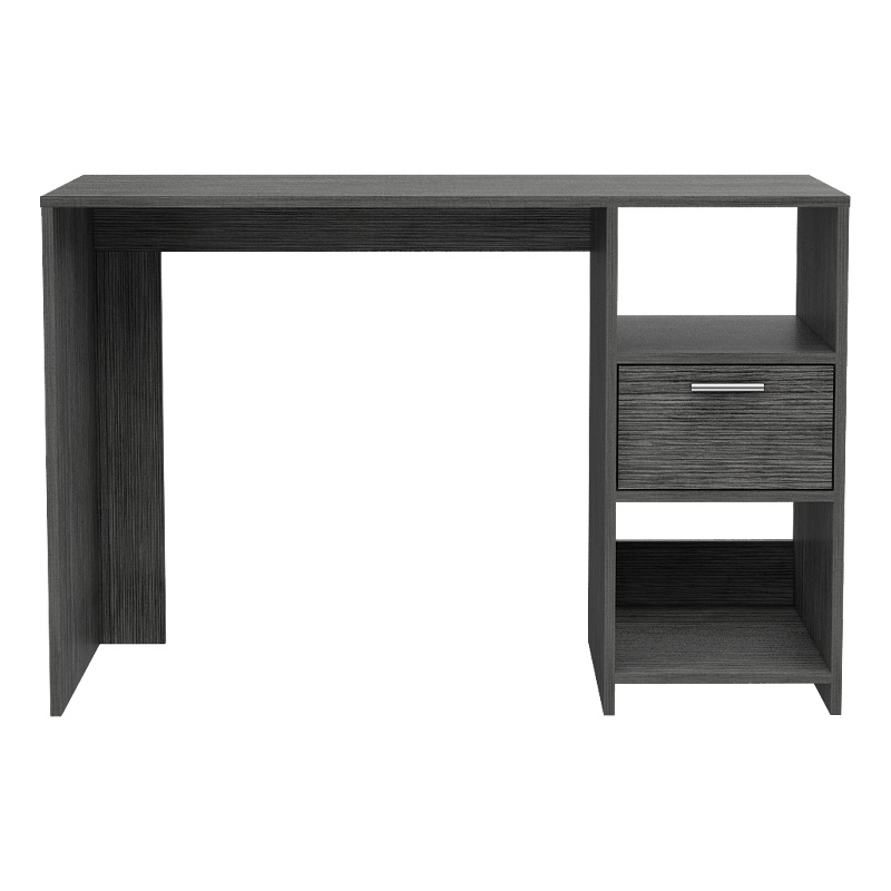 FM FURNITURE Arlington Computer Desk with two shelves Engineered Wood Gray
