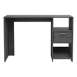 FM FURNITURE Arlington Computer Desk with two shelves Engineered Wood Gray