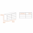 FM FURNITURE  Wyoming 2 Piece Bedroom Set White Engineered Wood