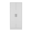 FM FURNITURE  Solon 2 Piece Bedroom Set White Engineered Wood