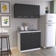 FM FURNITURE  Aztec 2 Piece Kitchen Set Multi-Color Engineered Wood