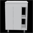 FM FURNITURE Auburn 2 Piece Bathroom Set White Engineered Wood