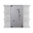 FM FURNITURE Auburn 2 Piece Bathroom Set White Engineered Wood