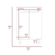 FM FURNITURE Dawson 2 Piece Bathroom Set Light Oak Engineered Wood