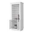 FM FURNITURE Hampton Bar Cabinet with Five Shelves Engineered Wood White
