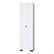 FM FURNITURE Aiken Broom Cabinet with Five Shelves Engineered Wood White