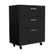 FM FURNITURE Conway 4 Piece Garage Set Black Engineered Wood
