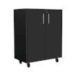 FM FURNITURE Keene 6 Piece Garage Set Black Engineered Wood