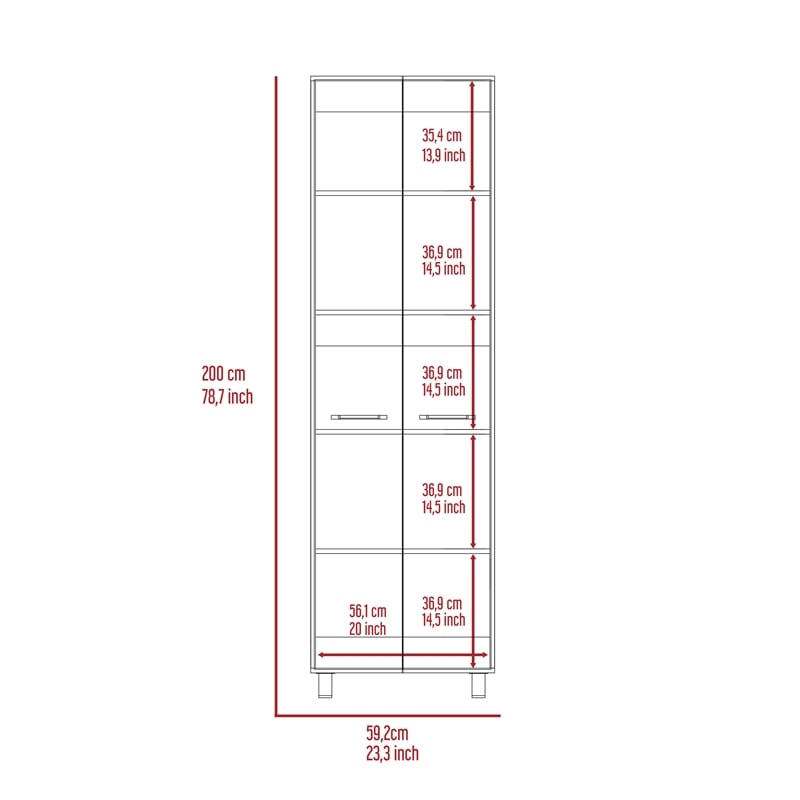FM FURNITURE Abilene 7 Piece Garage Set Black Engineered Wood