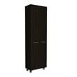 FM FURNITURE Abilene 7 Piece Garage Set Black Engineered Wood