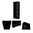 FM FURNITURE Sutton Bookcase Open Storage Engineered Wood Black