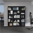 FM FURNITURE Tatum 3 Piece Living Room Set Black Engineered Wood