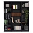 FM FURNITURE Elida 3 Piece Living Room Set Black Engineered Wood