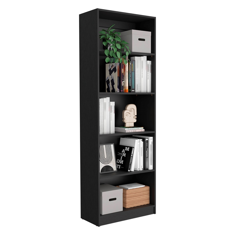 FM FURNITURE Acoma 3 Piece Living Room Set Black Engineered Wood