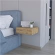 FM FURNITURE Vienna Floating Nightstand Macadamia Engineered Wood Beige