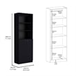 FM FURNITURE Cortaro 2 Piece Living Room Set Engineered Wood Black
