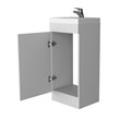 FM FURNITURE Madrid Bathroom Vanity 1 Door Engineered Wood White