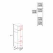 FM FURNITURE Summit Engineered Wood and Melamine with Mirror-Door Wardrobe Black