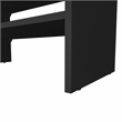 FM FURNITURE Norris shoe rack in melamine with 2 shelve Black